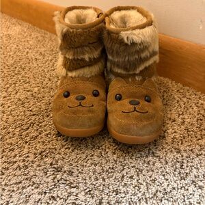 UGG Tan and Cream Cozy Boots